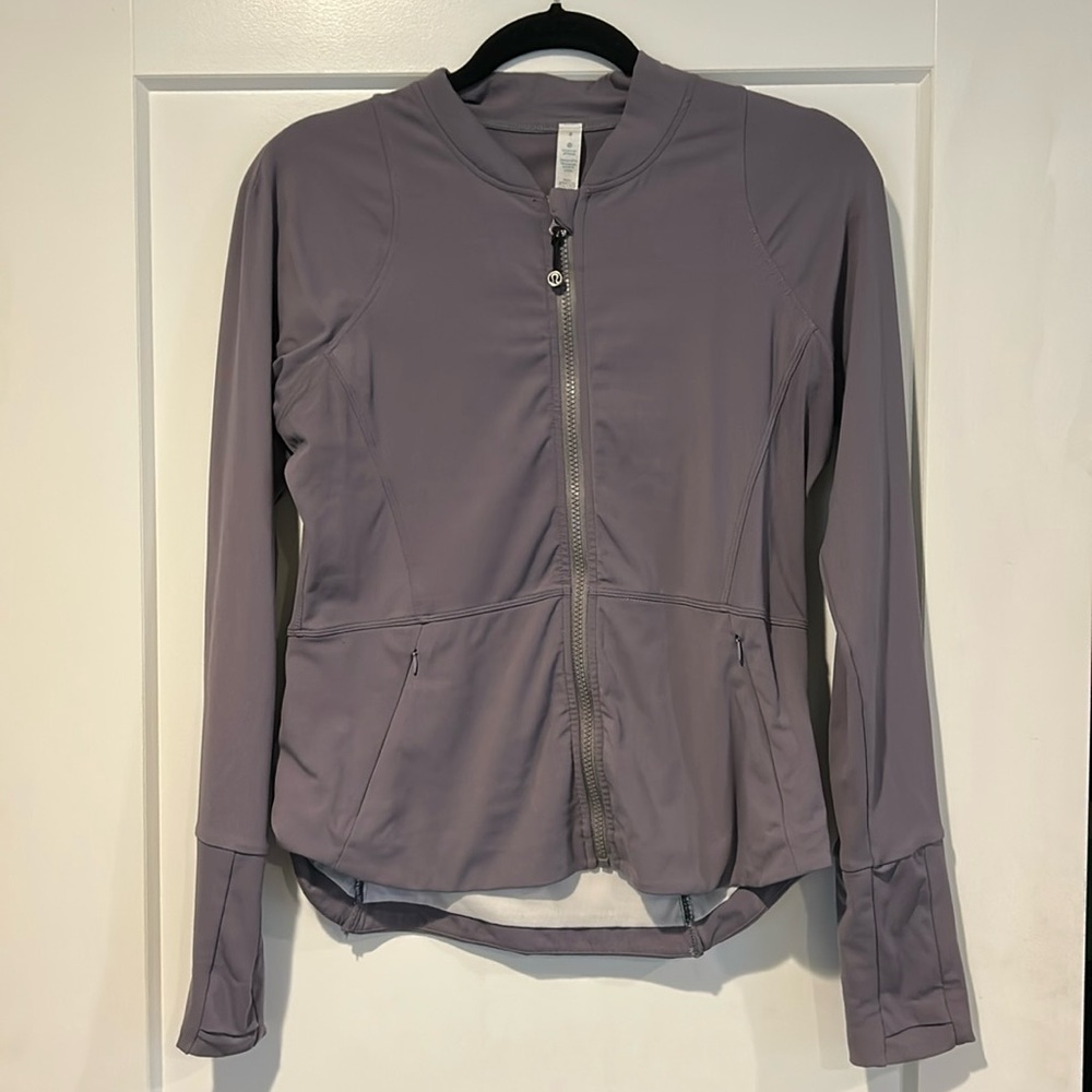 lululemon athletica Lavender Gray Zip-Up Jacket
